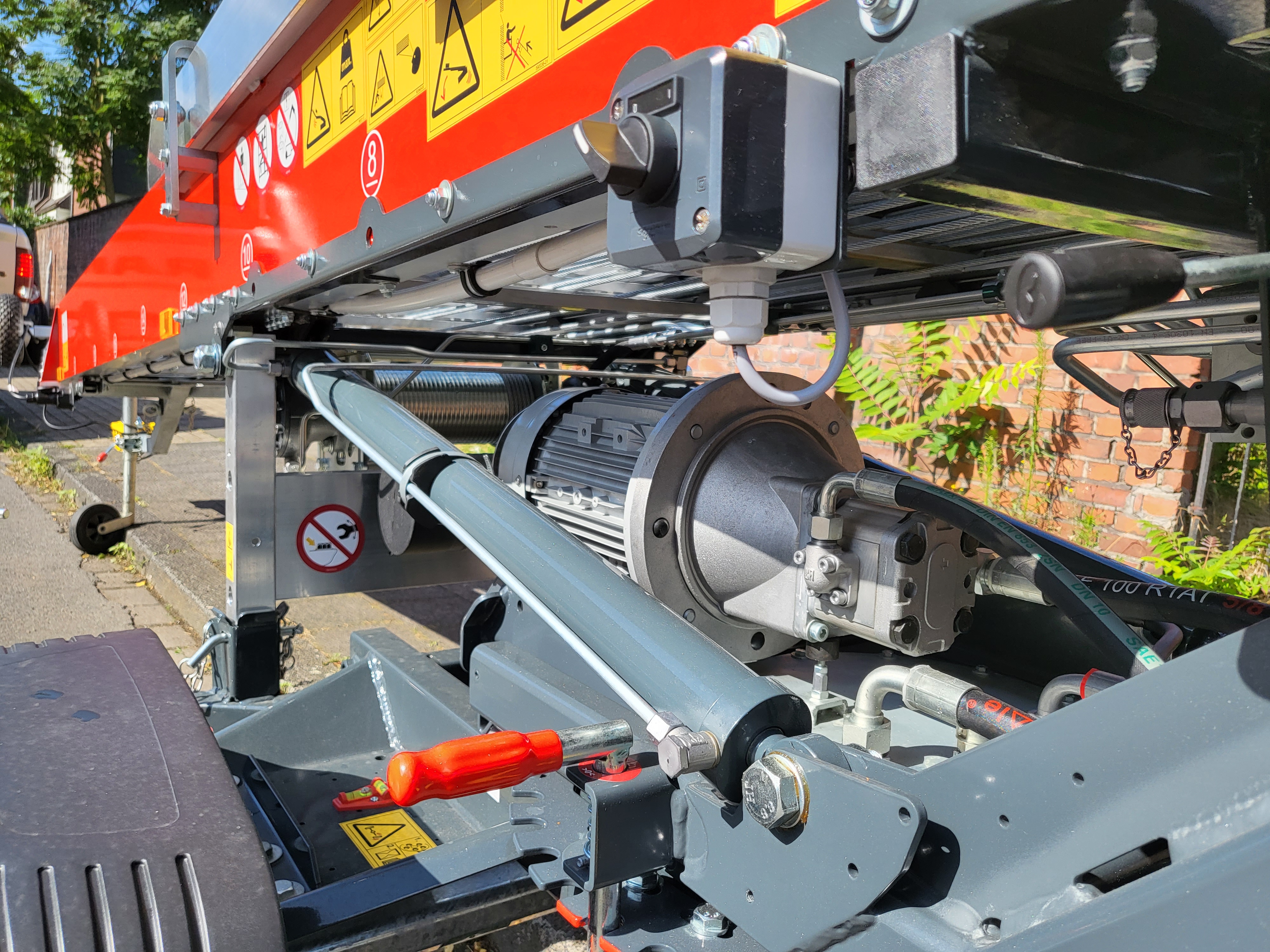 Technisches Detail eines Möbellifts